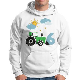 Kinder Geburtstag Traktor 6 Jahre Junge Bauernhof Zahl Kapuzenpullover - Geschenkecke