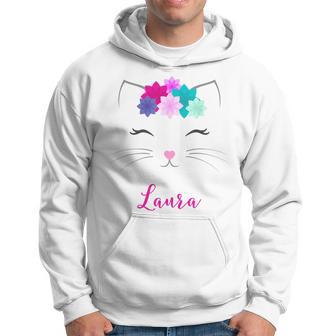 Laura Name Colourful Kitten Cat Laura Kapuzenpullover - Geschenkecke