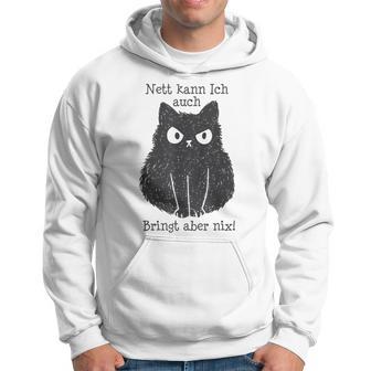 Nett Kann Ich Auch Bringt Aber Nix Cat Fun Gray S Kapuzenpullover - Geschenkecke