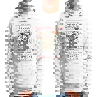 Overstimulated & Festive Af Raccoon Christmas Hoodie - Seseable