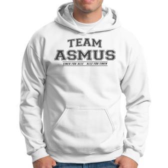 Team Asmus Stolze Familie Nachname Geschenk Kapuzenpullover - Geschenkecke