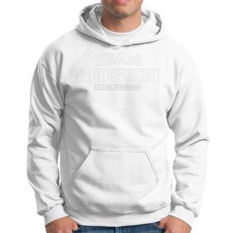 Team Rosen Stolzer Familienname Nachname Geschenk Raglan Kapuzenpullover - Geschenkecke