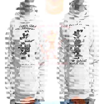 You've Just Buttered Your Last Biscuit Cowboy Cat Vintage Hoodie - Thegiftio UK