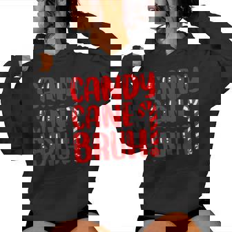 Candy Cane Bruh Christmas Candy Cane Party Boys Girls Xmas Women Hoodie - Monsterry