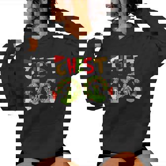 Chest Nuts Merry Christmas Xmas Matching Couples Women Women Hoodie - Monsterry