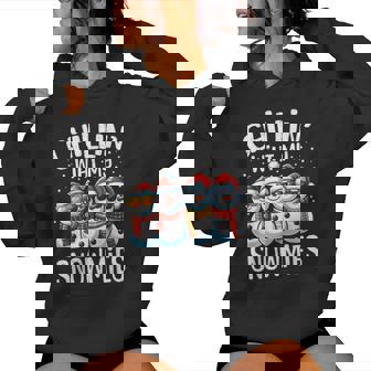 Chillin With My Snowmies Snowman Christmas Men Women Hoodie - Thegiftio