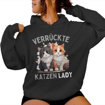 Crazy Cats Lady Cats Slogan Kapuzenpullover für Damen - Geschenkecke