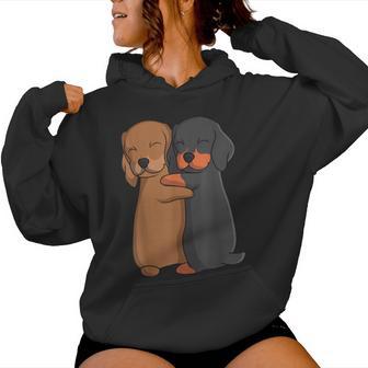 Dachshund Dachshund Teckel Women's Kapuzenpullover für Damen - Geschenkecke