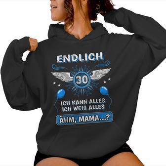 Endlich 30 Ähm Mama 30Th Birthday Son Daughter S Kapuzenpullover für Damen - Geschenkecke