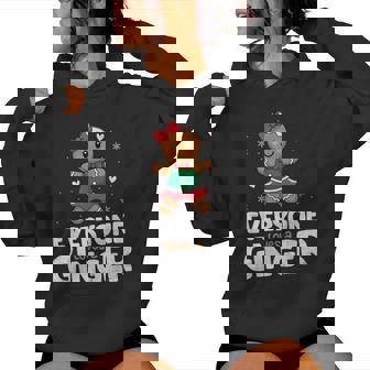 Everyone Loves A Ginger Girl Christmas Gingerbread Women Hoodie | Mazezy
