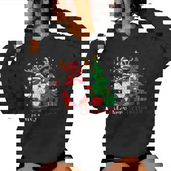 Family Xmas Holiday Pjs Merry Christmas Gnomes Women Hoodie | Mazezy