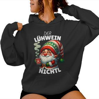 Mulled Wine Gnome Christmas Elf Lühwein Nichtl Kapuzenpullover für Damen - Geschenkecke