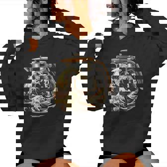 The Great Wave Of Coffee Coffee Japanese I Love Coffee Women Hoodie | Mazezy