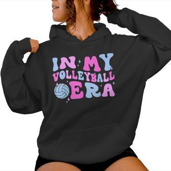 Groovy In My Volleyball Era Women Hoodie - Thegiftio UK