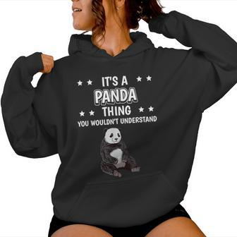 Ist So Ein Panda Ding Lustiger Spruch Pandas Kapuzenpullover für Damen - Geschenkecke