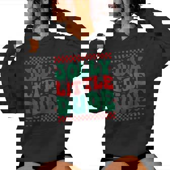 Jolly Little Dude Christmas Kid Boy Girl Women Hoodie - Thegiftio