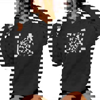 Joy Snowflake Fun Gift Women's Hoodie - Monsterry