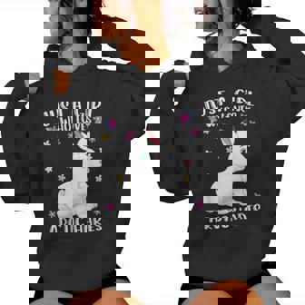 Just A Girl Who Loves Arctic Hares Cute Arctic Hare Lover Women's Hoodie - Monsterry