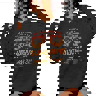 Just A Girl Who Loves Sunshine And Miso Soup Sunglasses Women's Hoodie - Monsterry