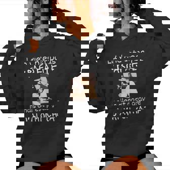 Laie N'est Pas Parfaite Cadeau Chat Humour Sweat à capuche femme - Cadeauxyz