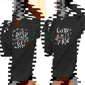 Lights Christmas Crew Pajama Xmas 2024 Women Hoodie | Mazezy