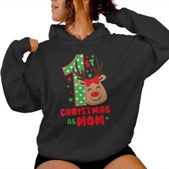 Mein Erstes Weihnachten Als Mama Passt Zur Familie Erstes Weihnachten Kapuzenpullover für Damen - Geschenkecke