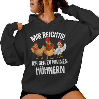 Mir Reichts Ich Geh Zu Mein Hühnern Farmer Chicken Kapuzenpullover für Damen - Geschenkecke