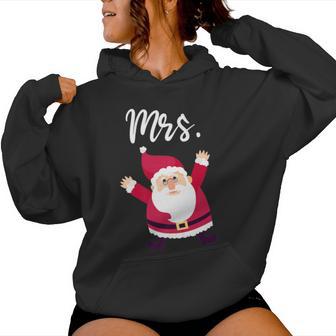 Mrs Reindeer Outfit Christmas Matching Couple Premium Women's Hoodie - Monsterry