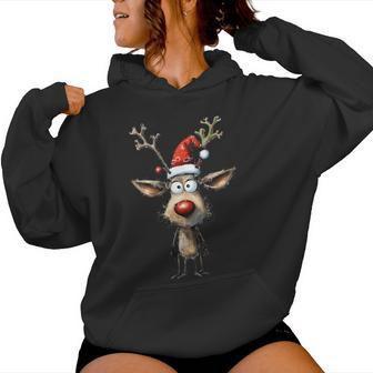 Reindeer Reindeer Christmas Women's Christmas Outfits Kapuzenpullover für Damen - Geschenkecke