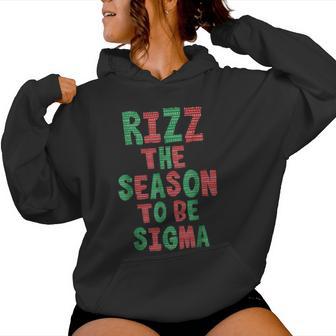 Rizz The Season Gen Alpha Slang Christmas Teacher Women Hoodie - Thegiftio UK