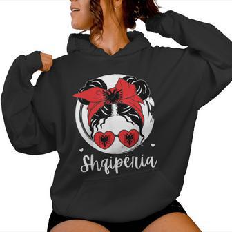 Shqipëria Albania Flagajza Shqiptare Albanian Girl Kapuzenpullover für Damen - Geschenkecke