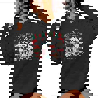 Silent Night Merry Christmas Nurse Pills Pharmacist Pharmacy Women Hoodie - Monsterry