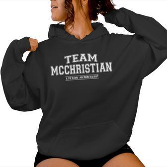 Team Mcchristian Stolzer Familienname Nachname Geschenk Kapuzenpullover für Damen - Geschenkecke