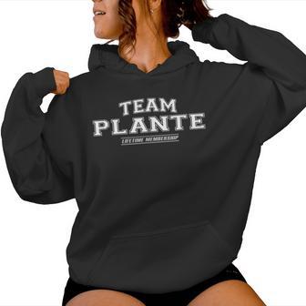 Team Plante Stolzer Familiennachname Nachname Geschenk Kapuzenpullover für Damen - Geschenkecke