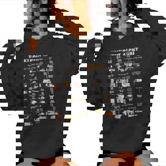 Veterinary Medicine Alphabet Vet Nurse Student School Women Hoodie - Thegiftio UK