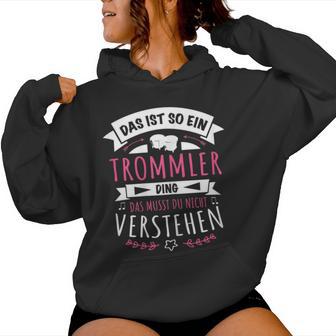 Women's Konga Drummler Musician Das Ist So Ein Trmmel Ding S Kapuzenpullover für Damen - Geschenkecke