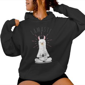 Women's Llamaste Kawaii Lama Yoga Namaste Kapuzenpullover für Damen - Geschenkecke