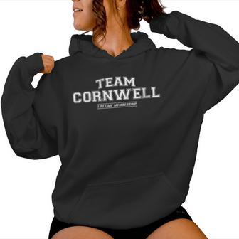 Women's Team Cornwell Proud Surname Last Name With-Neck Kapuzenpullover für Damen - Geschenkecke