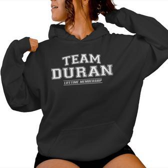 Women's Team Duran Proud Family Name Last Name With-Neck S Kapuzenpullover für Damen - Geschenkecke