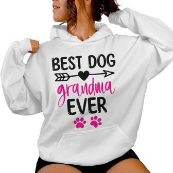 Best Dog Grandma Ever Cute Dogs Owners For Grandmas Kapuzenpullover für Damen - Geschenkecke