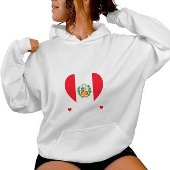 My Girlfriend Is Peruvian Girlfriend Peru Flag Kapuzenpullover für Damen - Geschenkecke