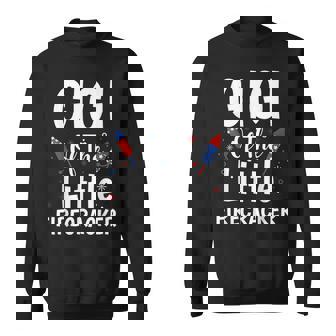 4th Of July Birthday Gigi Of The Little Firecracker Sweatshirt - Monsterry