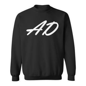 Ad Initials First Name A Last Name D All Names With A Sweatshirt - Geschenkecke