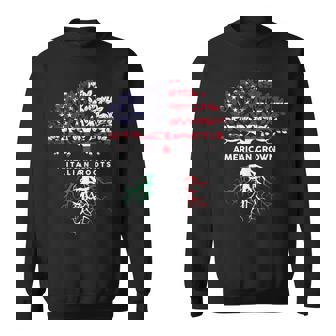 American Grown Italian Roots 4th Of July Art Tank Top Sweatshirt - Monsterry
