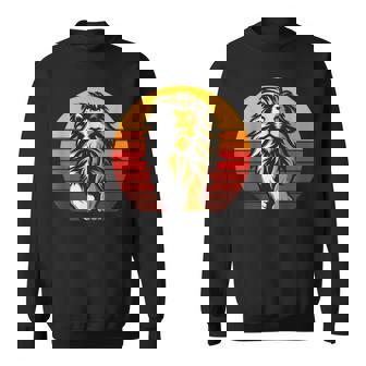Animal King Crown Lion Sweatshirt - Monsterry