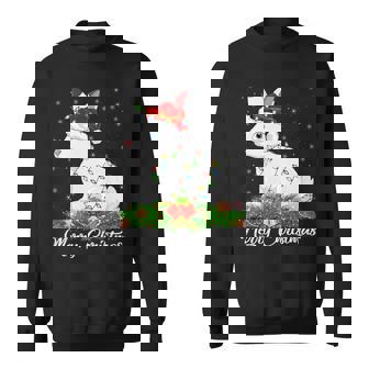 Arctic Hare Lover Matching Santa Hat Arctic Hare Christmas Premium Sweatshirt - Monsterry