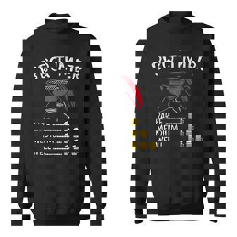BBQ Timer Beer Barbecue Grill Grilling Drinking Sweatshirt - Monsterry
