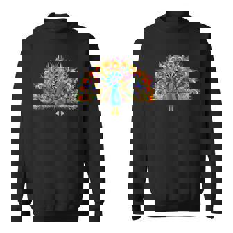 Beautiful Peacock Low Poly Bird Gifts New Year Birthday Tank Top Sweatshirt - Monsterry