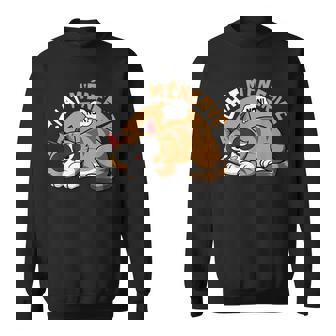 Chat M'énerve Humour Drole Flemme Sommeil Chat Sweater e - Cadeauxyz