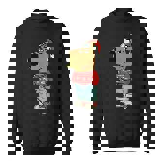Chill Guy My New Character Meme Christmas Chill Guy Sweatshirt - Monsterry